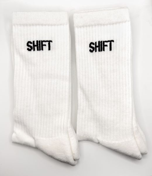 Набір шкарпеток SHIFT SHIFT Crew Socks Organic Cotton White 2-Pack 38-44 2000000520902 фото