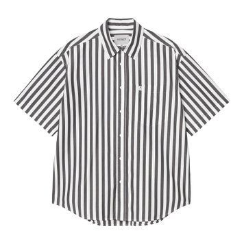 Сорочка Carhartt WIP S/S ROYCE SHIRT royce stripe, graphite / white I036202.3JRXX фото