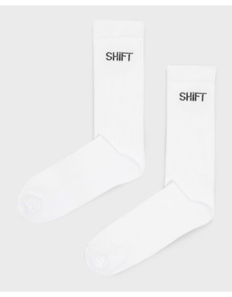 Шкарпетки SHIFT Crew Socks Organic Cotton White 38-44 2000000520896 фото