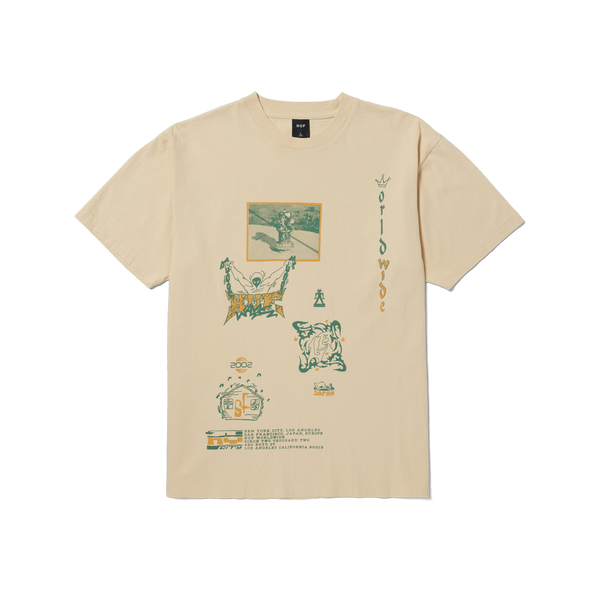 Футболка HUF ZINE WASHED TEE wheat TS02172-wheat фото