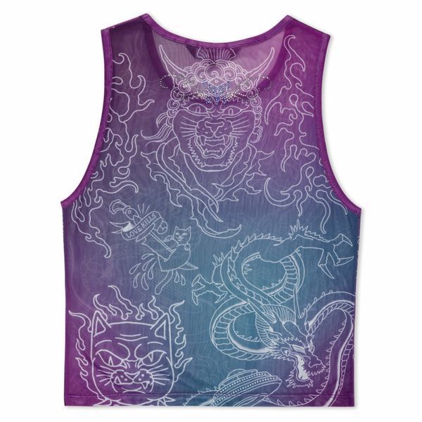 Майка Ripndip TRACE MESH CROPPED TANK multi RNDSUM25WO2 фото