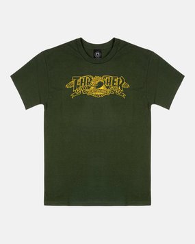 Футболка Thrasher THRASHER X ANTIHERO MAG BANNER Forest Green (311617-GRE) 311617-GRE фото