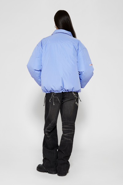 Куртка SSSTUFFF TIE SHIRT DOWN PUFFER JACKET white / blue SS26-PUF01-X1 фото