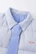 Куртка SSSTUFFF TIE SHIRT DOWN PUFFER JACKET white / blue SS26-PUF01-X1 фото 10