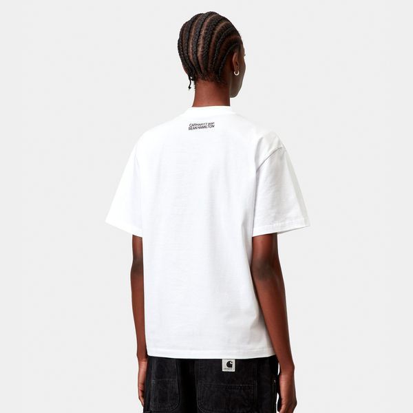 Футболка жіноча Carhartt WIP W S/S SEAN HAMILTON T-SHIRT white I036393.02XX фото