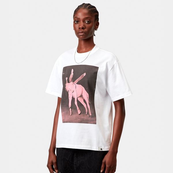 Футболка жіноча Carhartt WIP W S/S SEAN HAMILTON T-SHIRT white I036393.02XX фото