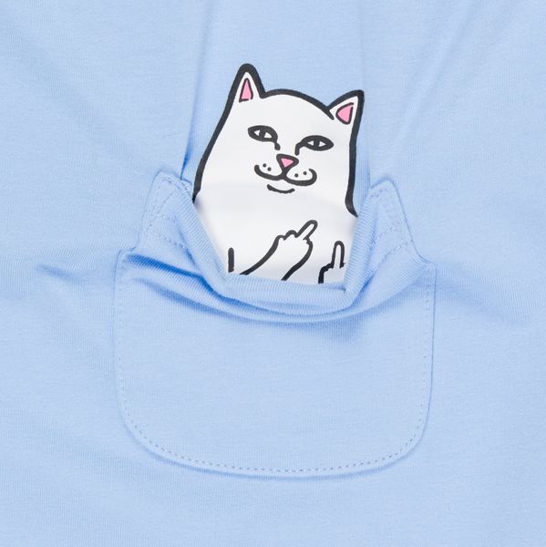 Футболка Ripndip LORD NERMAL CROPPED BABY POCKE Light Blue RNDWOM71 фото