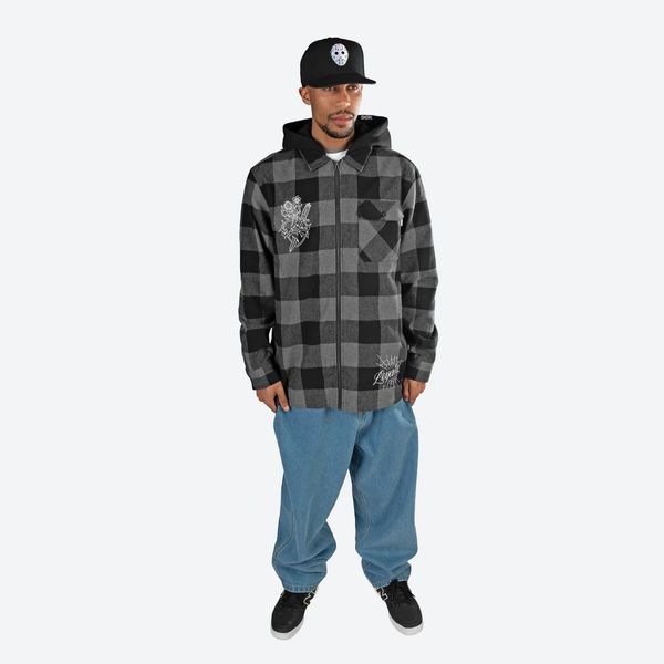 Куртка DGK MONTEREY FLANNEL SHACKET black gray cjh-1068-004 фото