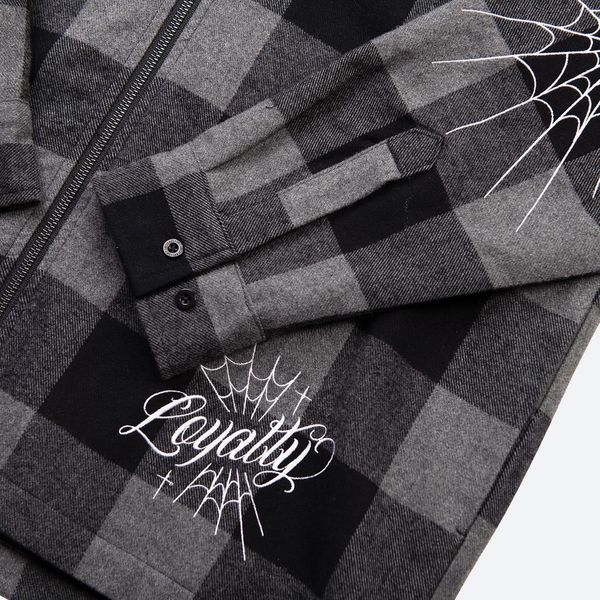 Куртка DGK MONTEREY FLANNEL SHACKET black gray cjh-1068-004 фото