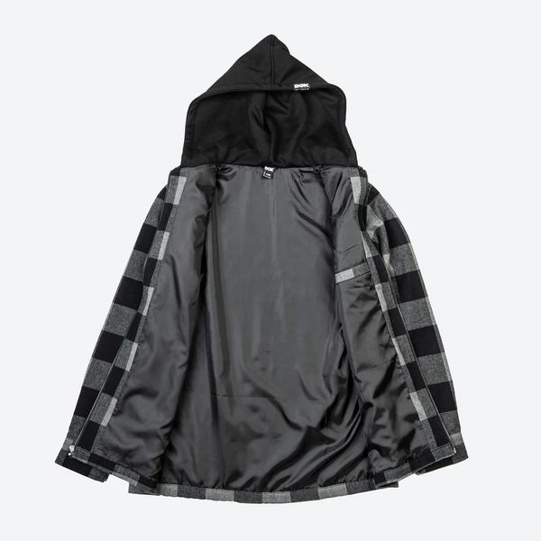 Куртка DGK MONTEREY FLANNEL SHACKET black gray cjh-1068-004 фото