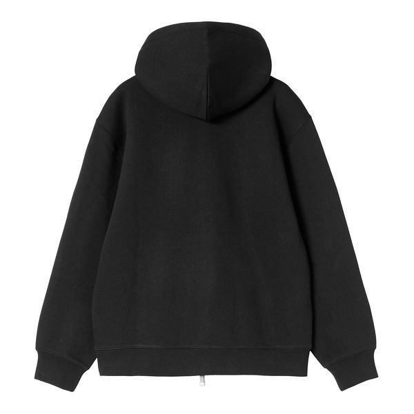 Жіночий худі Carhartt WIP W HD SMALL HEART PATCH JKT black / black I037153.00EXX фото