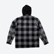 Куртка DGK MONTEREY FLANNEL SHACKET black gray cjh-1068-004 фото 2