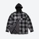 Куртка DGK MONTEREY FLANNEL SHACKET black gray cjh-1068-004 фото 3