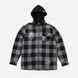 Куртка DGK MONTEREY FLANNEL SHACKET black gray cjh-1068-004 фото 10