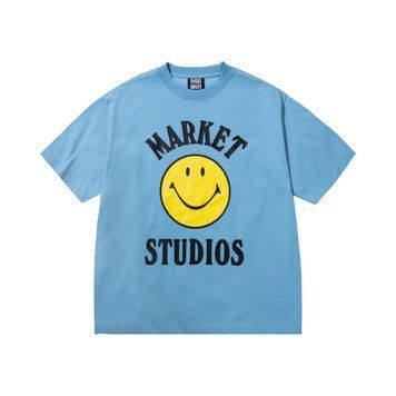 Футболка Market SMILEY MOOD T-SHIRT blue MKT26Q1-SS0603-00064 фото