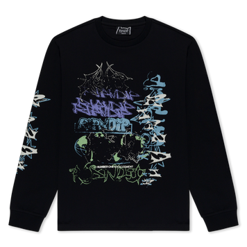 Лонгслів Ripndip WORLD WIDE MADNESS LONG SLEEVE Black RNDSUM26124 фото