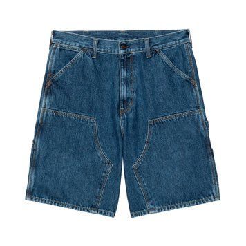 Шорти Carhartt WIP DOUBLE KNEE SHORT Blue stone washed I034867.0106 фото