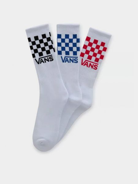 Шкарпетки (комплект) Vans CLASSIC CHECK CREW SOCKS білий VN000F0WWHT1 фото