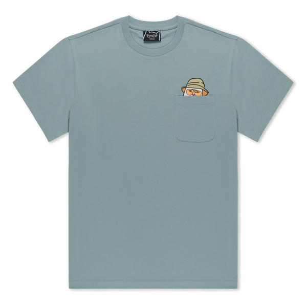 Футболка Ripndip NERMAL S THOMPSON POCKET TEE Silver Blue RNDSUM26149 фото
