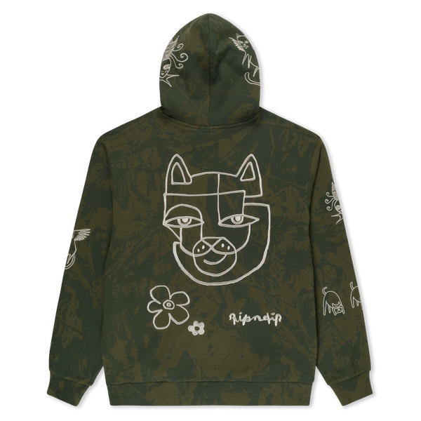 Худі Ripndip BLONDED HOODIE forest camo RNDFALL26110 фото