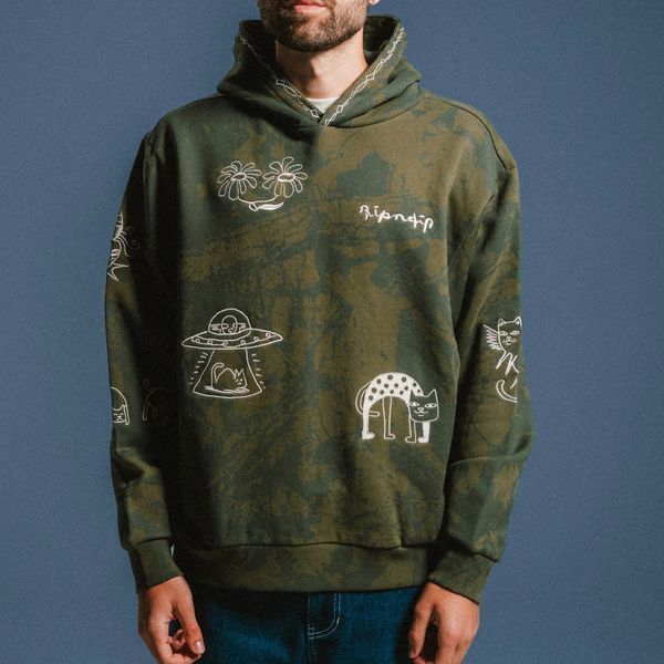 Худі Ripndip BLONDED HOODIE forest camo RNDFALL26110 фото