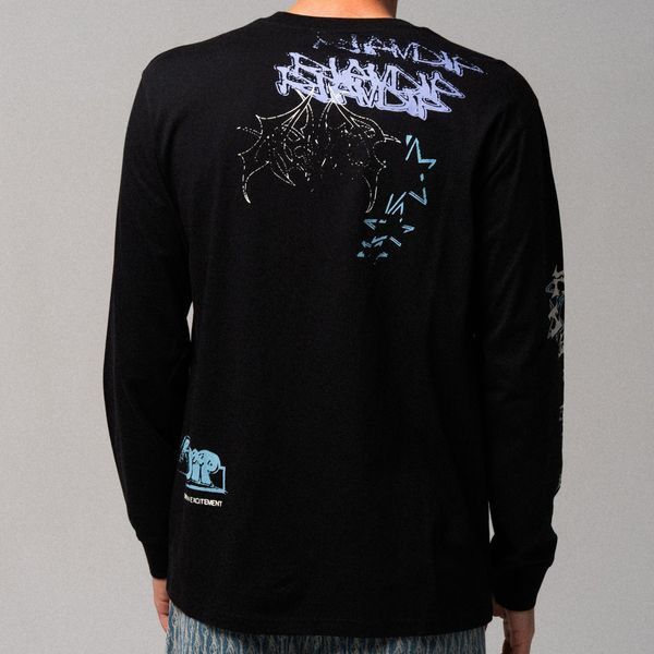 Лонгслів Ripndip WORLD WIDE MADNESS LONG SLEEVE Black RNDSUM26124 фото