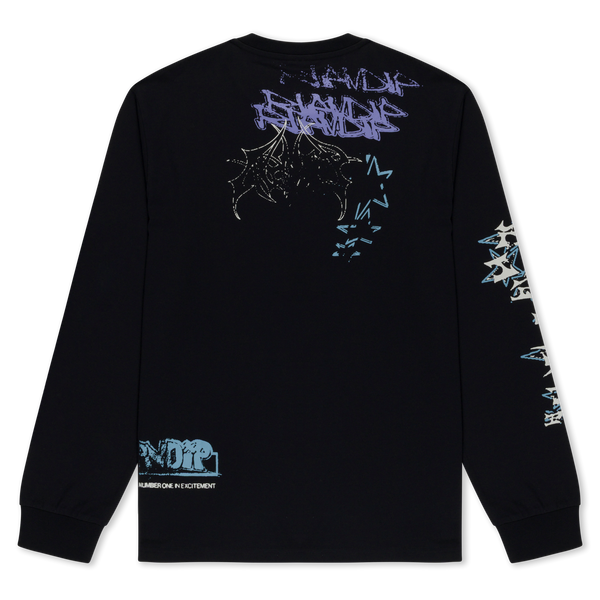 Лонгслів Ripndip WORLD WIDE MADNESS LONG SLEEVE Black RNDSUM26124 фото