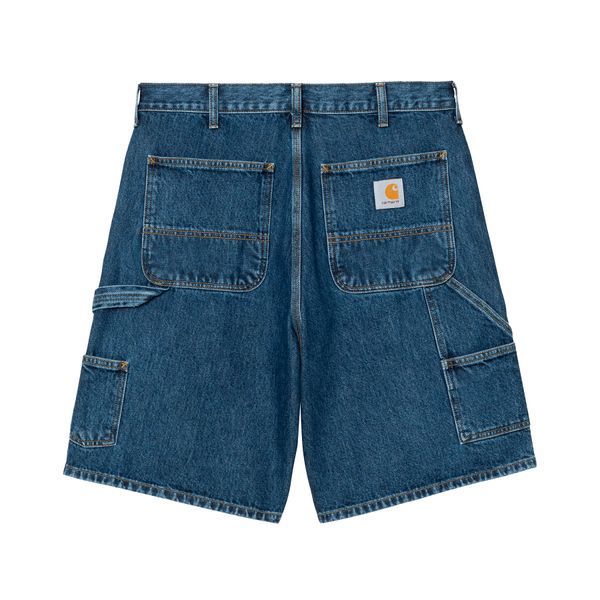 Шорти Carhartt WIP DOUBLE KNEE SHORT Blue stone washed I034867.0106 фото