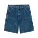 Шорти Carhartt WIP DOUBLE KNEE SHORT Blue stone washed I034867.0106 фото 1
