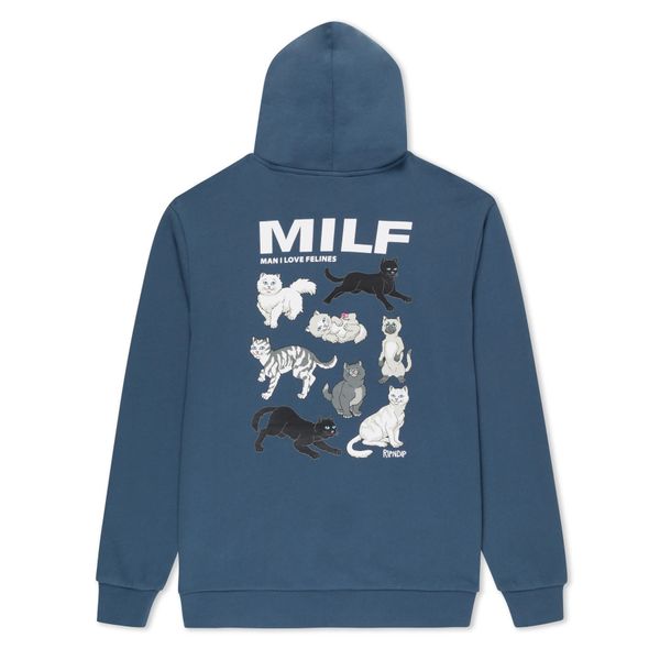 Худі RipNDip MAN I LOVE FELINES HOODIE Storm Blue RNDSUM24130 фото