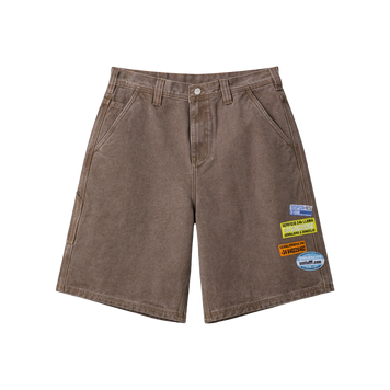 Шорти SSSTUFFF LOCKSMITH ADS DENIM SHORTS brown SS26-PNT13 фото