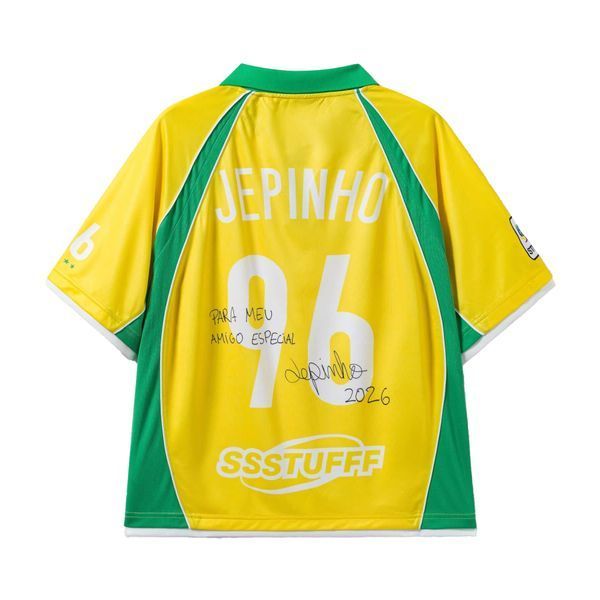 Футболка SSSTUFFF NOT BRAZIL FOOTBALL Yellow SSS-Jepinio-TEE01 фото