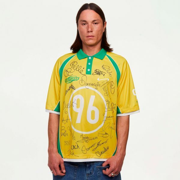 Футболка SSSTUFFF NOT BRAZIL FOOTBALL Yellow SSS-Jepinio-TEE01 фото