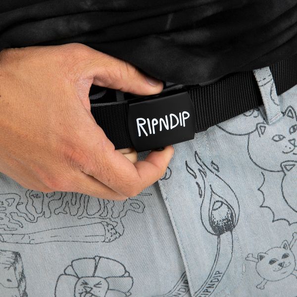 Ремінь Ripndip LOGO WEB BELT Black RND4799 фото
