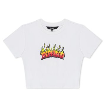 Футболка Ripndip SCARY CUTE CROPPED BABY TEE White RNDFAL24W07 фото