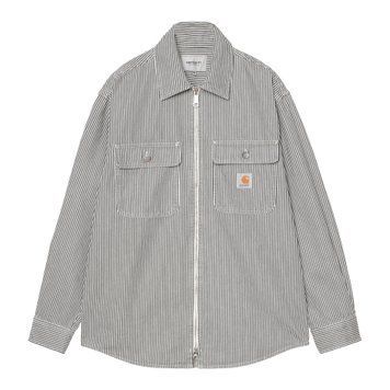 Сорочка Carhartt WIP MERCER SHIRT JAC mcr strp, gpt / wax stn wash I036495.3OK06 фото