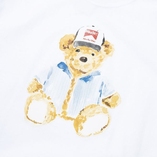 Футболка Market WATERCOLOR TEDDY T-SHIRT white MKT26Q1-SS0612-00220 фото