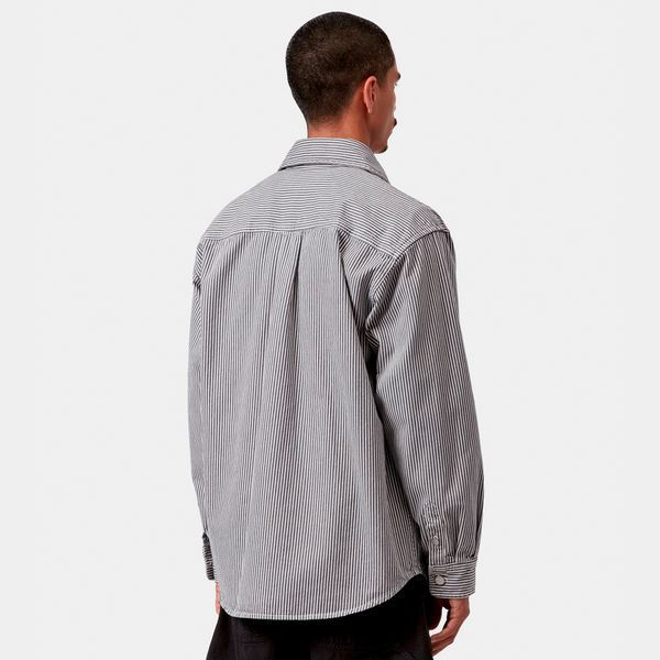 Сорочка Carhartt WIP MERCER SHIRT JAC mcr strp, gpt / wax stn wash I036495.3OK06 фото