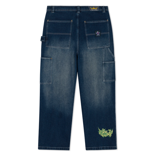 Джинси Ripndip SKYLINE WIDE FIT CARPENTER PAN light wash denim RNDFALL26111 фото