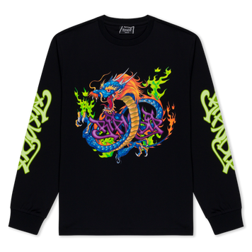 Лонгслів Ripndip DRAGONOLOGY LONG SLEEVE Black RNDSUM26125 фото
