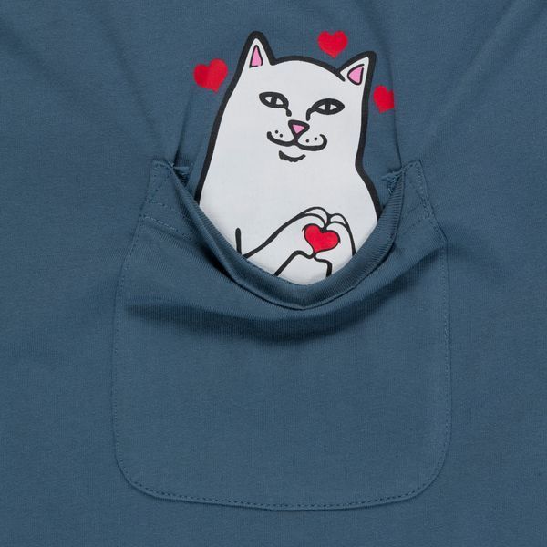 Футболка Ripndip NERMAL LOVES POCKET TEE Slate RNDSUM26150 фото