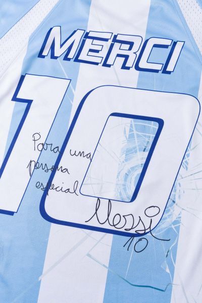 Футболка SSSTUFFF NOT ARGENTINA FOOTBALL Blue SSS-Merci-TEE03 фото