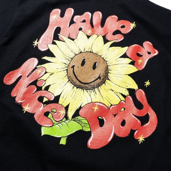 Футболка Market SMILEY SUNFLOWER T-SHIRT black 26Q2-SS0649-00007 фото