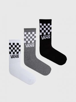 Шкарпетки (комплект) Vans CLASSIC CHECK CREW SOCKS Black/White VN000F0WY281 фото