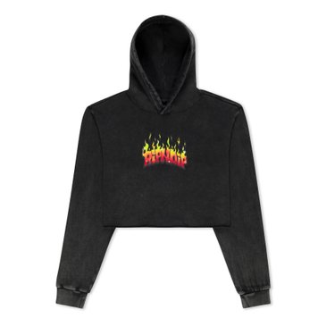 Худі Ripndip SCARY CUTE CROPPED HOODIE black RNDFAL24W14 фото