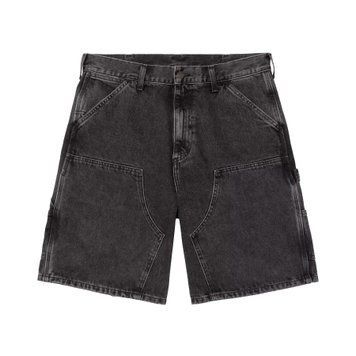 Шорти Carhartt WIP DOUBLE KNEE SHORT Black stone washed I034867.8906 фото