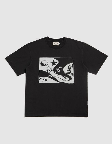 Футболка Victoria Hk TIGER WONG S/S TEE washed black 2421006-WASHED BLACK фото