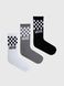 Шкарпетки (комплект) Vans CLASSIC CHECK CREW SOCKS Black/White VN000F0WY281 фото 1