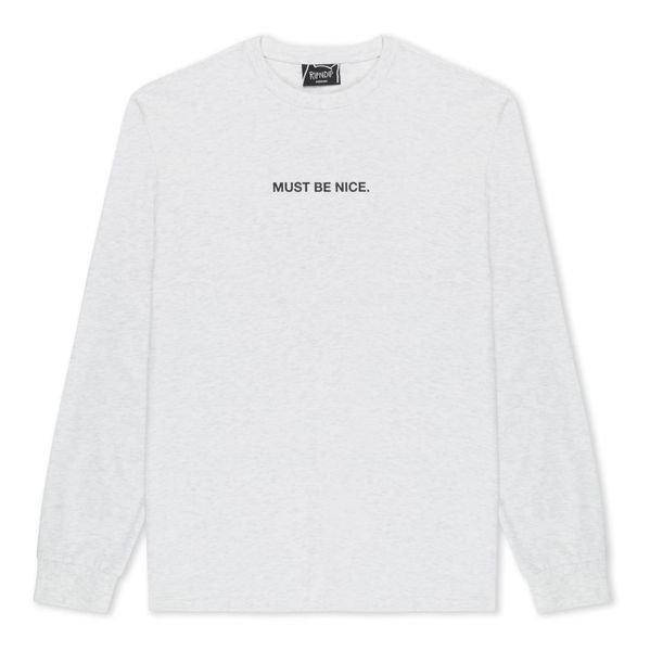 Лонгслів RipNDip MUST BE NICE LONG SLEEVE Ash Heather RNDSUM24132 фото