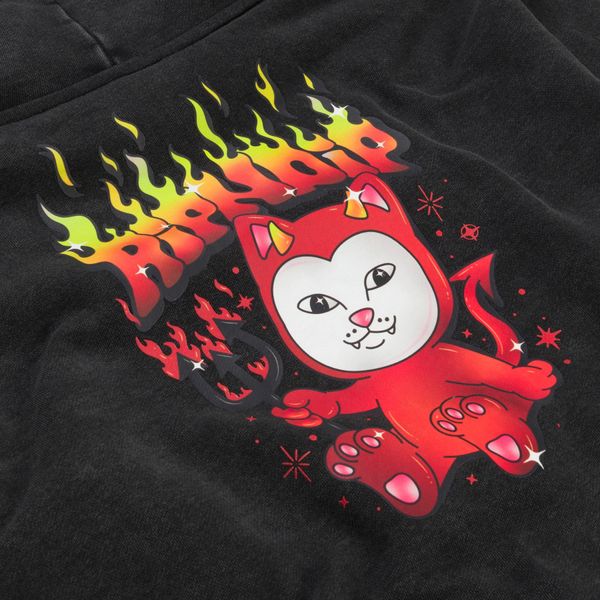 Худі Ripndip SCARY CUTE CROPPED HOODIE black RNDFAL24W14 фото